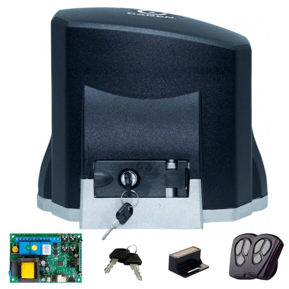 Kit Motor Automatizador De Portão Eletrônico Deslizante Kdz Speed Wave 1/3 220v Garen Portões Até 500kg + 6 Metros Cremalheira - 220v