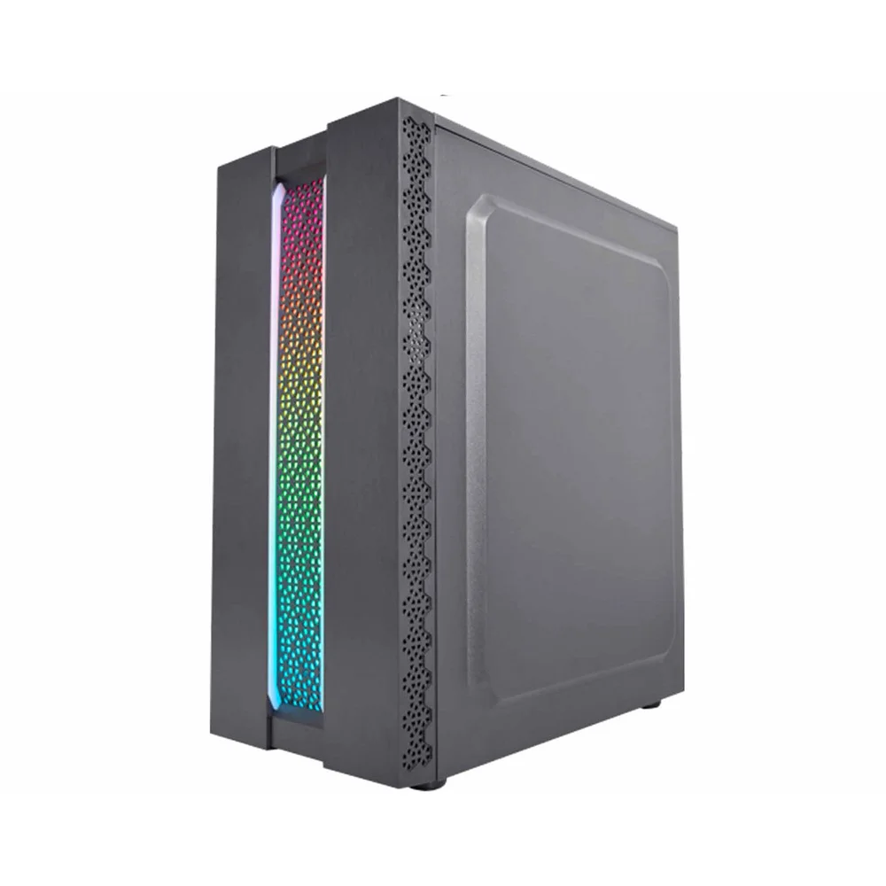 Gabinete Gamer K-mex Kratos Cg-42tp, Painel Fita LED RGB, USB 2.0, Preto - Cg42tprh001cb0x Gabinete Gamer K-mex Kratos Cg-42tp, Painel Fita LED RGB, USB 2.0, Preto - Cg42tprh001cb0x