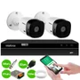 Kit 2 Câmeras Segurança Vhl 1220 B, Full Hd 1080p, Dvr Inteligente Intelbras Mhdx 1204, 4 Canais