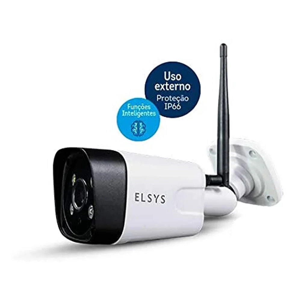 Câmera Wi-fi Elsys Externa C/ Inteligência De Vídeo Full Hd Câmera Wi-fi Elsys Externa C/ Inteligência De Vídeo Full Hd