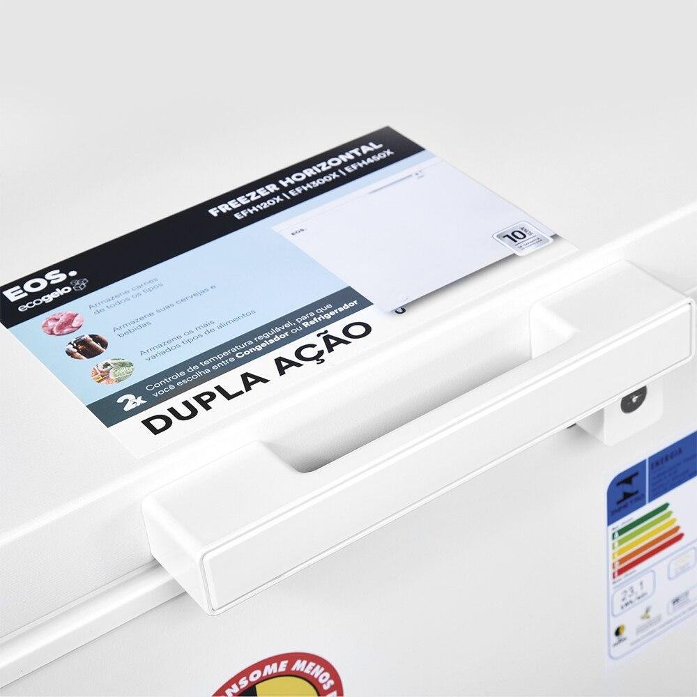 Freezer E Conservador Horizontal Eos Efh120x,110 Litros 220v Freezer E Conservador Horizontal Eos Efh120x,110 Litros 220v