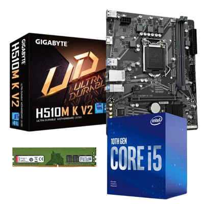 PCパーツ GIGABYTE - i5 10600_H470 HD3 _DDR4 _ 8 + 8 + 16 gb Kit-Upgrade-Placa-M-e-H410-