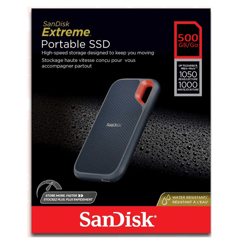 SSD Externo Portátil Sandisk Extreme V2 500GB