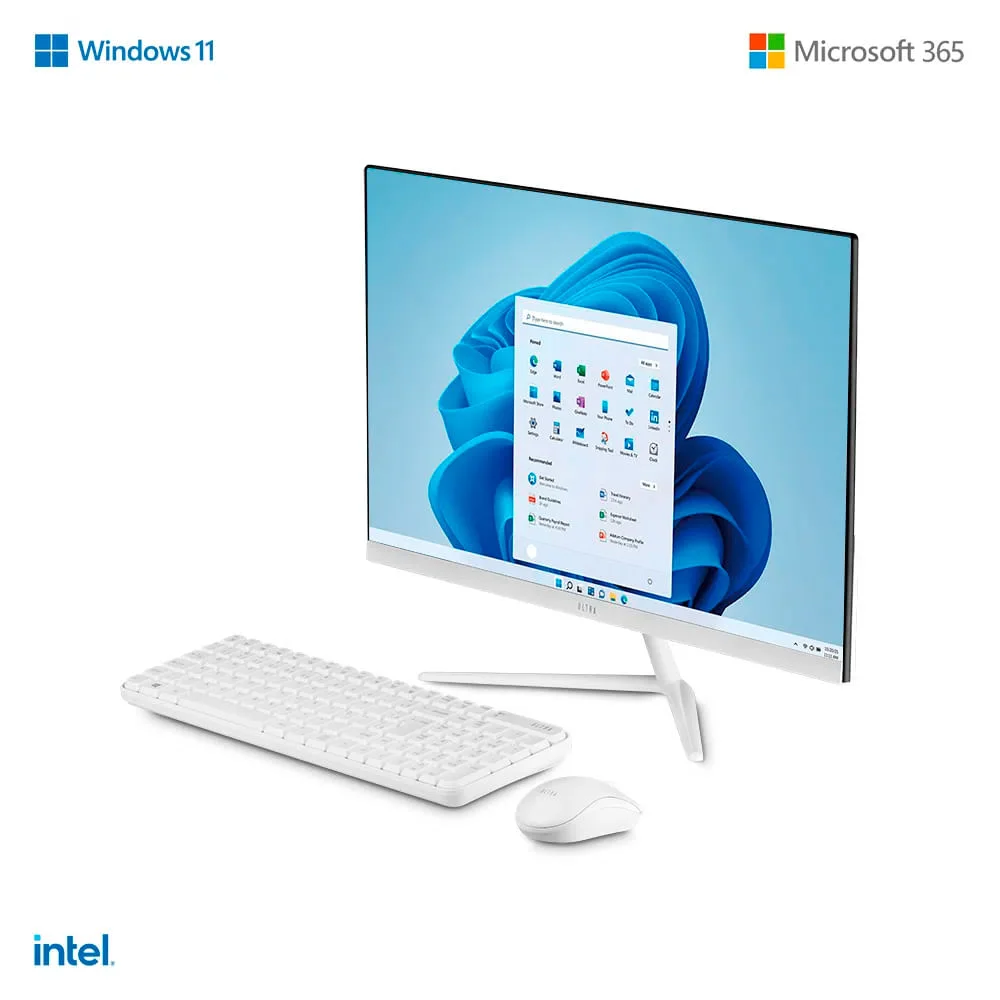 "Computador All In One Ultra UB830, 23.8"" Full HD, Intel Celeron N4020 Dual-Core (até 2.80GHz), 4GB RAM, SSD 120GB, Windows 11 Home, Branco" - view 3
