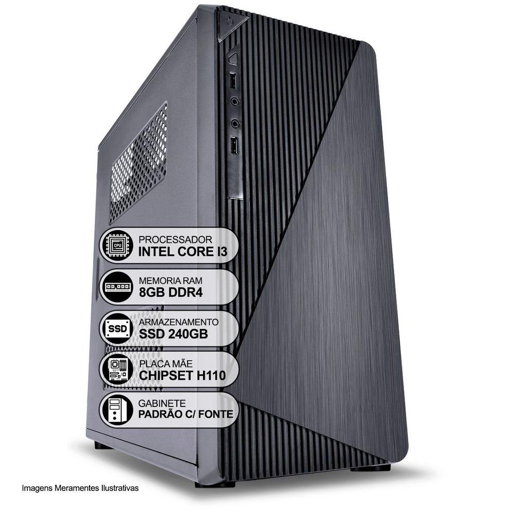 Computador Desktop I3 SSD 240GB KaBuM