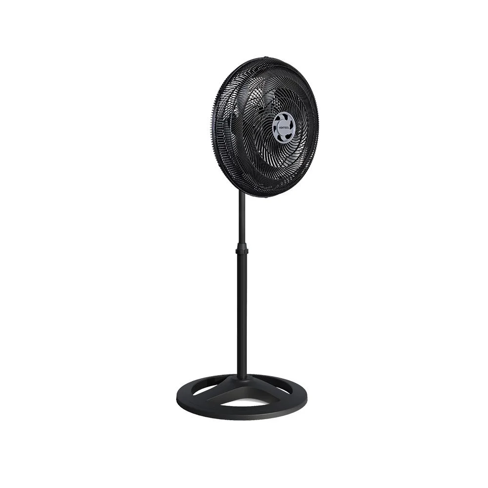 Ventilador De Coluna, Preto, 50cm, Turbo, 6 Pás Oscilante, 220v