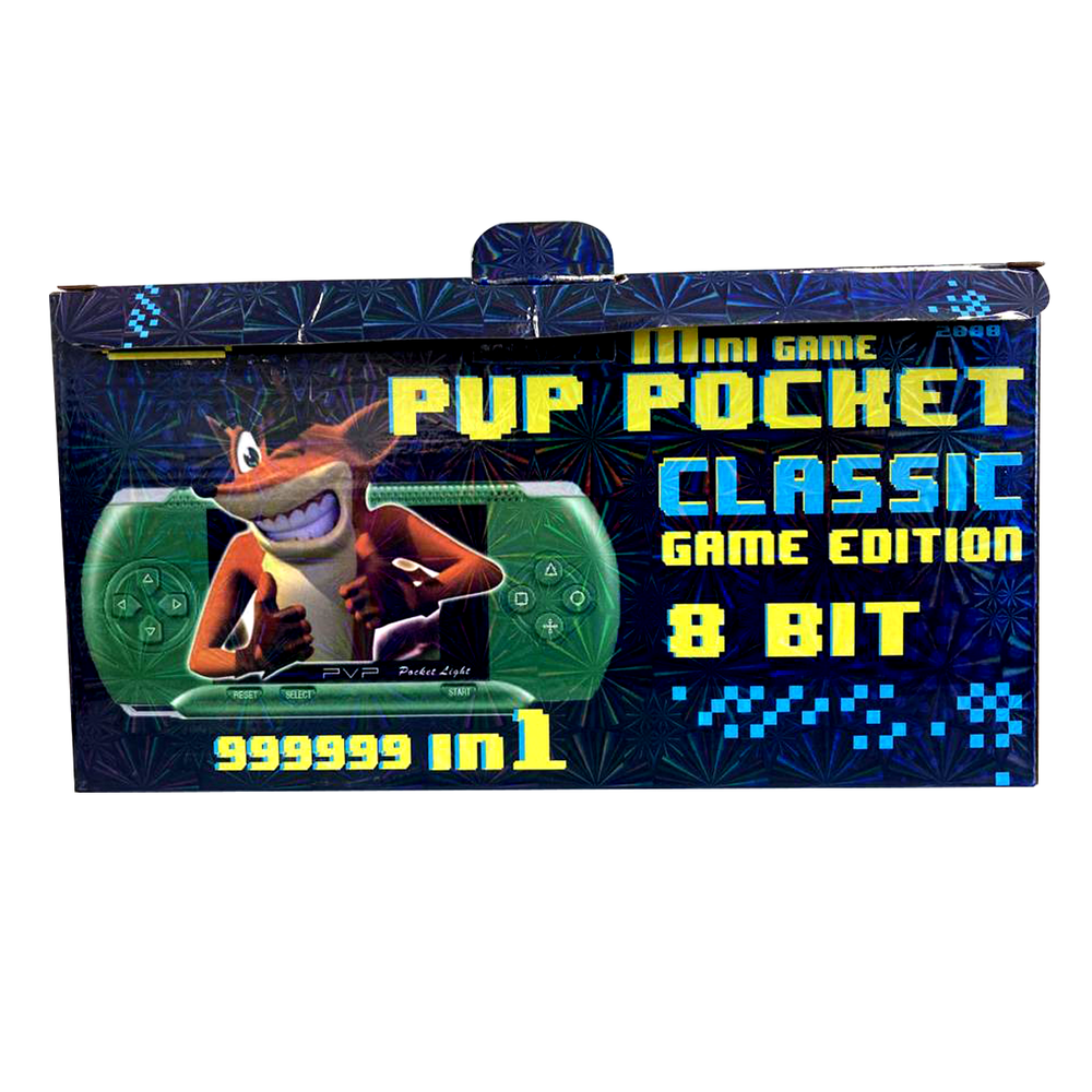 Mini Vídeo Game Portátil Tipo Psp 8bit Preto Jogos Classicos