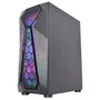 Gabinete K-Mex Warlock, Mid-Tower, RGB, Lateral Em Vidro Temperado, C/ Fita De LED - CGA1D4RH0010B0X
