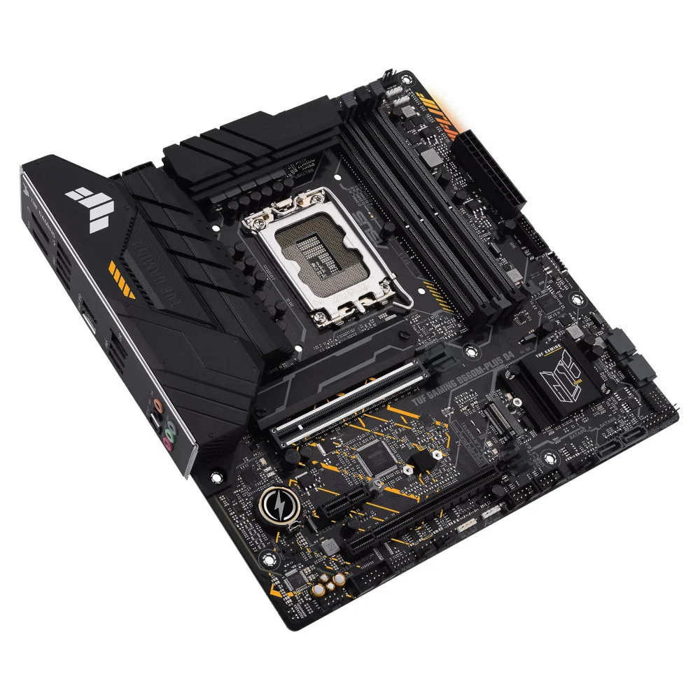 Placa-Mãe Asus TUF Gaming Plus D4, Intel 1700 B660M, mATX, 4xDDR4 - 90MB1940-C1BAY0 Placa-Mãe Asus TUF Gaming Plus D4, Intel 1700 B660M, mATX, 4xDDR4 - 90MB1940-C1BAY0