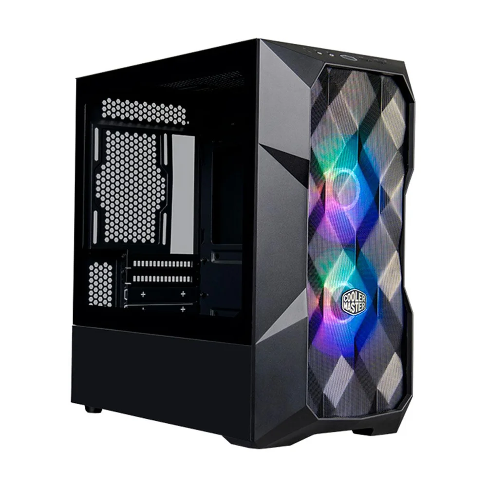 Gabinete Cooler Master Masterbox Td300 Mesh Mini Tower, Micro ATX, Lateral Em Vidro Temperado, Cooler Fan, Preto - Td300-kgnn-s00 Gabinete Cooler Master Masterbox Td300 Mesh Mini Tower, Micro ATX, Lateral Em Vidro Temperado, Cooler Fan, Preto - Td300-kgnn-s00
