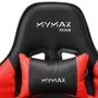 Cadeira Gamer Mymax Mx5, Até 150 Kg, Giratória, Preta e Vermelha