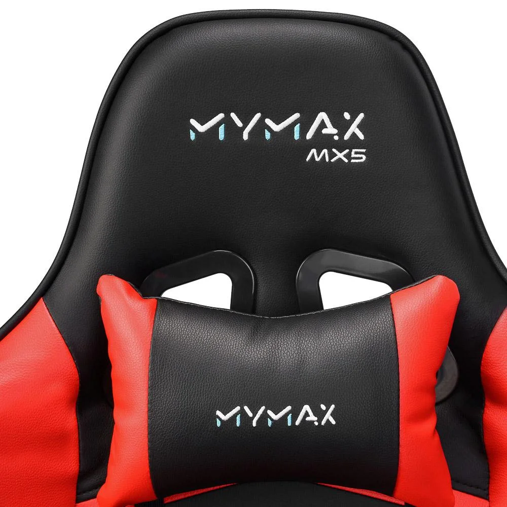 Cadeira Gamer Mymax Mx5, Até 150 Kg, Giratória, Preta e Vermelha Cadeira Gamer Mymax Mx5, Até 150 Kg, Giratória, Preta e Vermelha