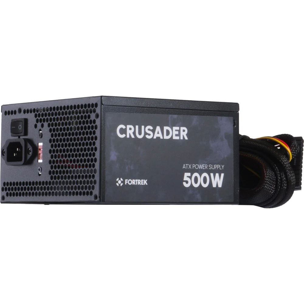 Fonte Atx Fortrek Crusader, 500w, Bivolt Manual, Cooler 120mm, Preto Fonte Atx Fortrek Crusader, 500w, Bivolt Manual, Cooler 120mm, Preto