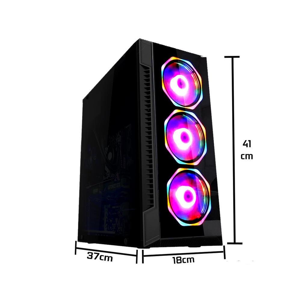 Pc Gamer Fácil Completo I3 16GB GTX1660 SSD480