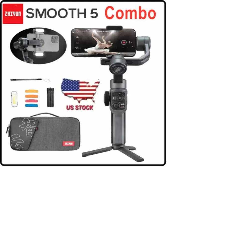 Combo Guimbal Zhiyun Smooth 5 KaBuM