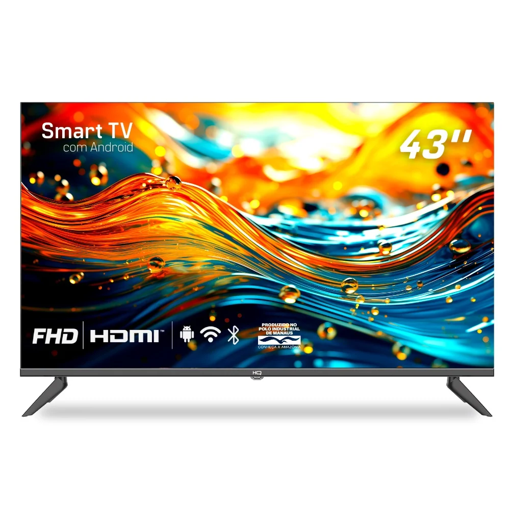 Smart Tv 43 Polegadas, HQ, LED, Ultra HD, Conversor Digital, 2 HDMI, 2 USB, Wi-Fi - HQSTV43NK-66524 Smart Tv 43 Polegadas, HQ, LED, Ultra HD, Conversor Digital, 2 HDMI, 2 USB, Wi-Fi - HQSTV43NK-66524