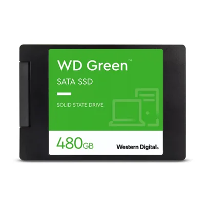 SSD 480GB WD Green, SATA 3 2.5 Pol, Leitura 545 MBps E Gravação 430MBps - Wds480g3g0a