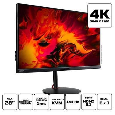 Acer XV282K 4K 144Hz ゲーミングモニター Monitor-Acer-Nitro-XV282K-28-