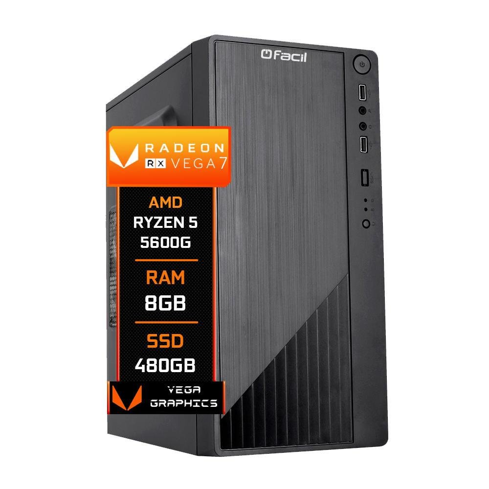 PC Amd Ryzen 5 8GB DDR4 SSD 480GB KaBuM