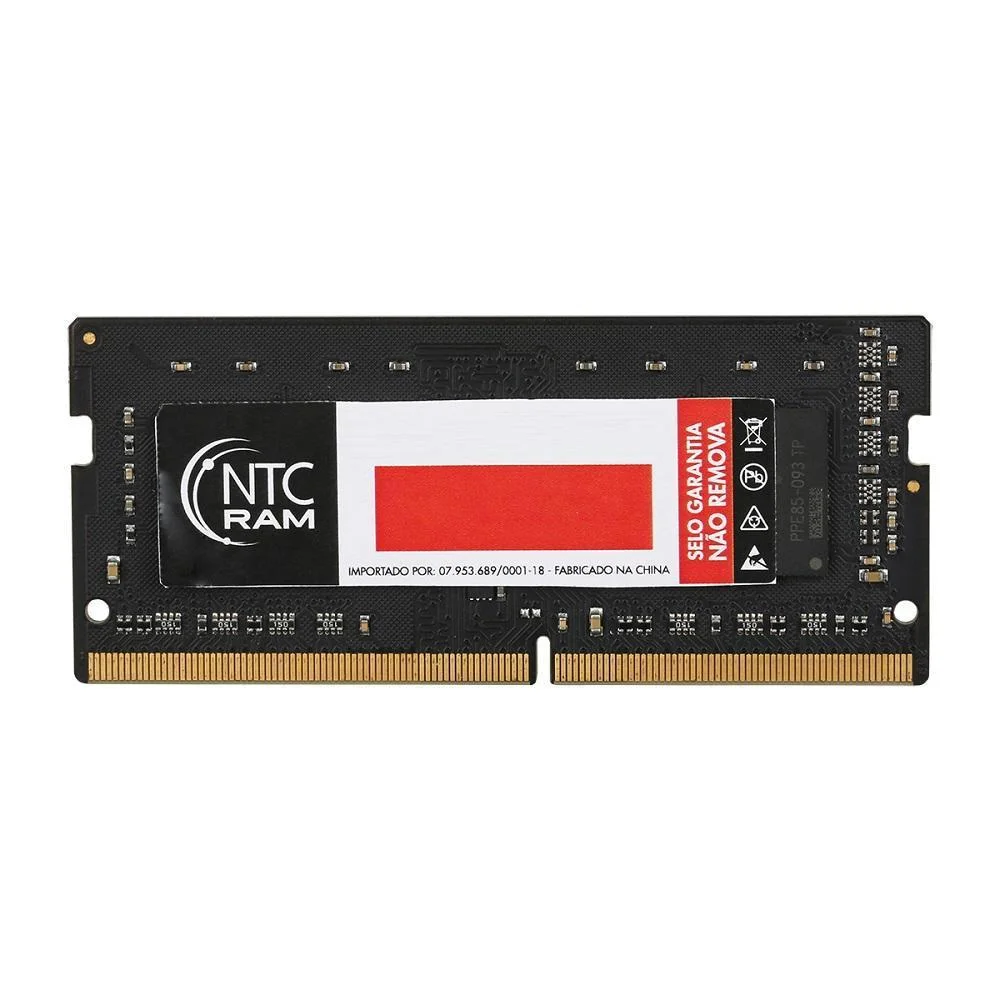 Memória NTC, 4GB, 1600MHz, DDR3, Para Notebook - NTCKF1600ND3-4GB Memória NTC, 4GB, 1600MHz, DDR3, Para Notebook - NTCKF1600ND3-4GB