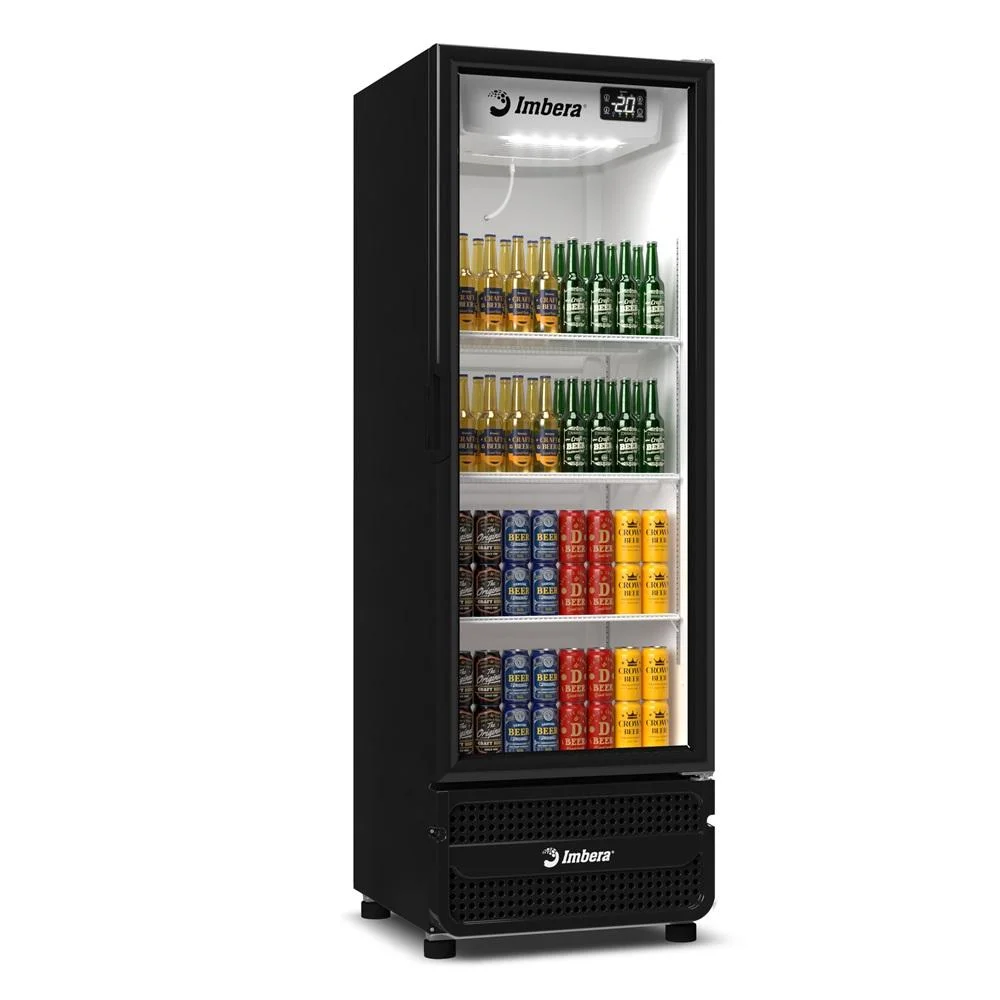 Cervejeira Imbera 569 Litros, Porta De Vidro, Preto - Ccv355-220v