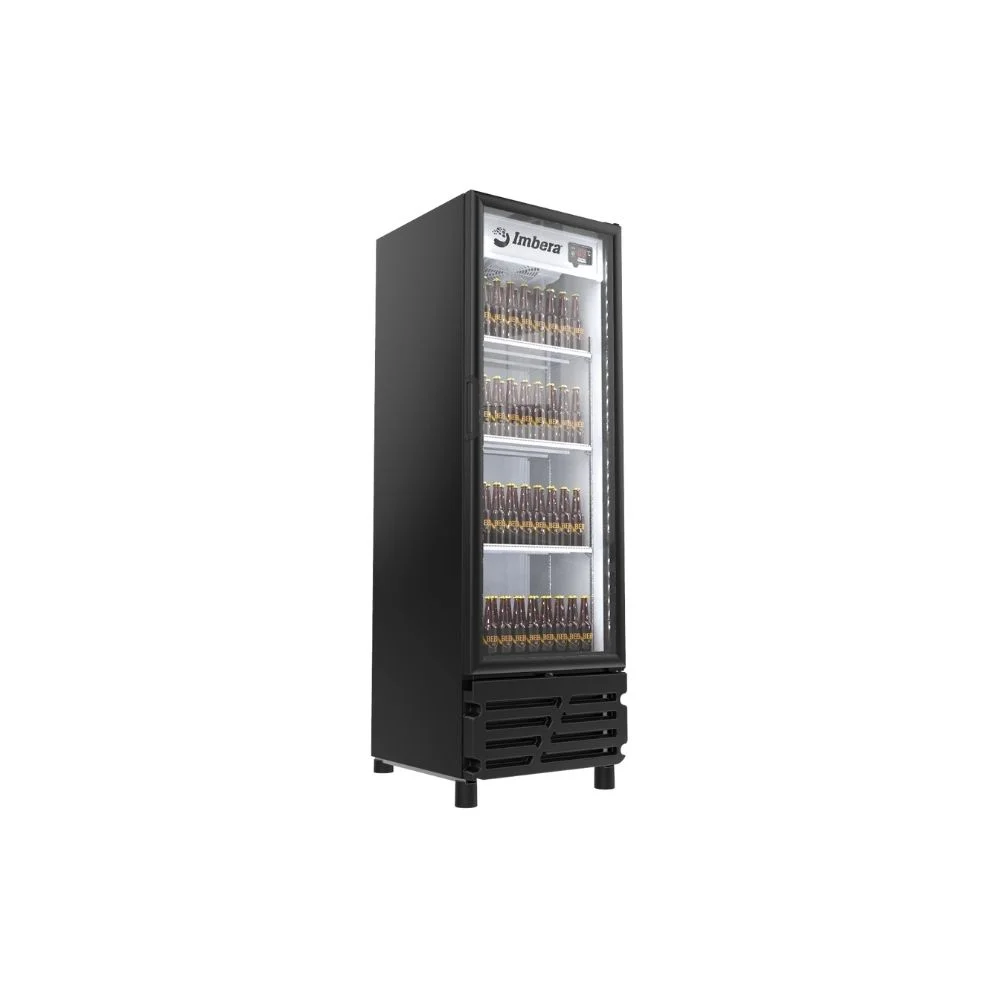Cervejeira Imbera 569 Litros, Porta De Vidro, Preto - Ccv355-220v