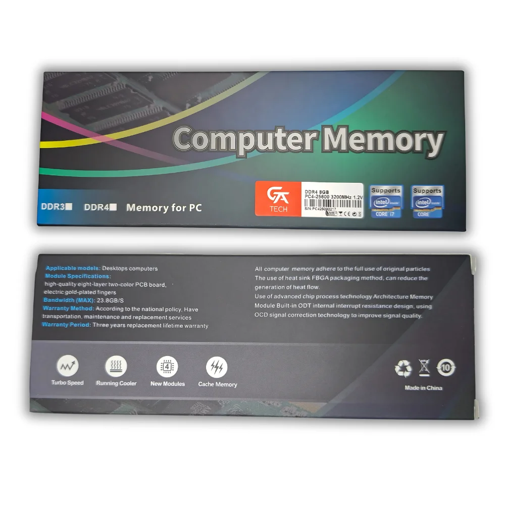 Memoria 8GB DDR4 3200 Cl 18 135v Desktop KaBuM