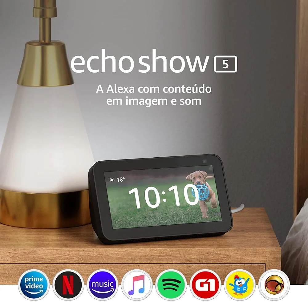 Echo Show 5 2Ger. Amazon Com Alexa, Smart Speaker, Câmera 2MP, Preto - B08KGWJDRZ Echo Show 5 2Ger. Amazon Com Alexa, Smart Speaker, Câmera 2MP, Preto - B08KGWJDRZ