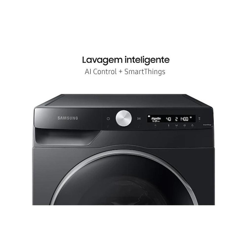 Lava E Seca Samsung WD14T, Qdrive, 14/9 kg 127V Black Inox Lavagem Inteligente. Lava E Seca Samsung WD14T, Qdrive, 14/9 kg 127V Black Inox Lavagem Inteligente.