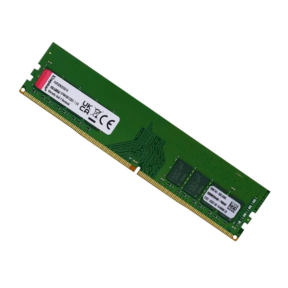Memória Kingston, 16GB, 3200MHz, DDR4, CL22, 1.2V, Para Desktop, 1RX8 - KVR32N22S8/16 Memória Kingston, 16GB, 3200MHz, DDR4, CL22, 1.2V, Para Desktop, 1RX8 - KVR32N22S8/16