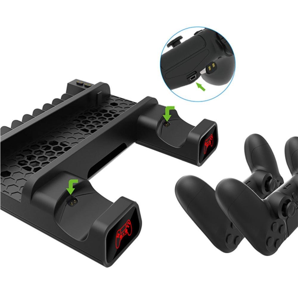 Base Vertical Dobe TP4-19076 Carregador Cooler Ps 4 C/ Controller Charging Dock Base Vertical Dobe TP4-19076 Carregador Cooler Ps 4 C/ Controller Charging Dock