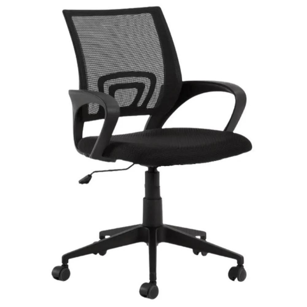 Cadeira De Escritório Secretária Base Preta Com Rodinha Fortt Porto Preta - Csf01-p Cadeira De Escritório Secretária Base Preta Com Rodinha Fortt Porto Preta - Csf01-p