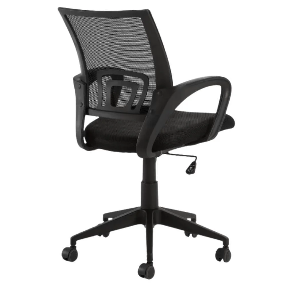 Cadeira De Escritório Secretária Base Preta Com Rodinha Fortt Porto Preta - Csf01-p Cadeira De Escritório Secretária Base Preta Com Rodinha Fortt Porto Preta - Csf01-p