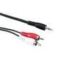 Cabo P2 Rca 1,5 Metros Tblack,Auxiliar Audio Som