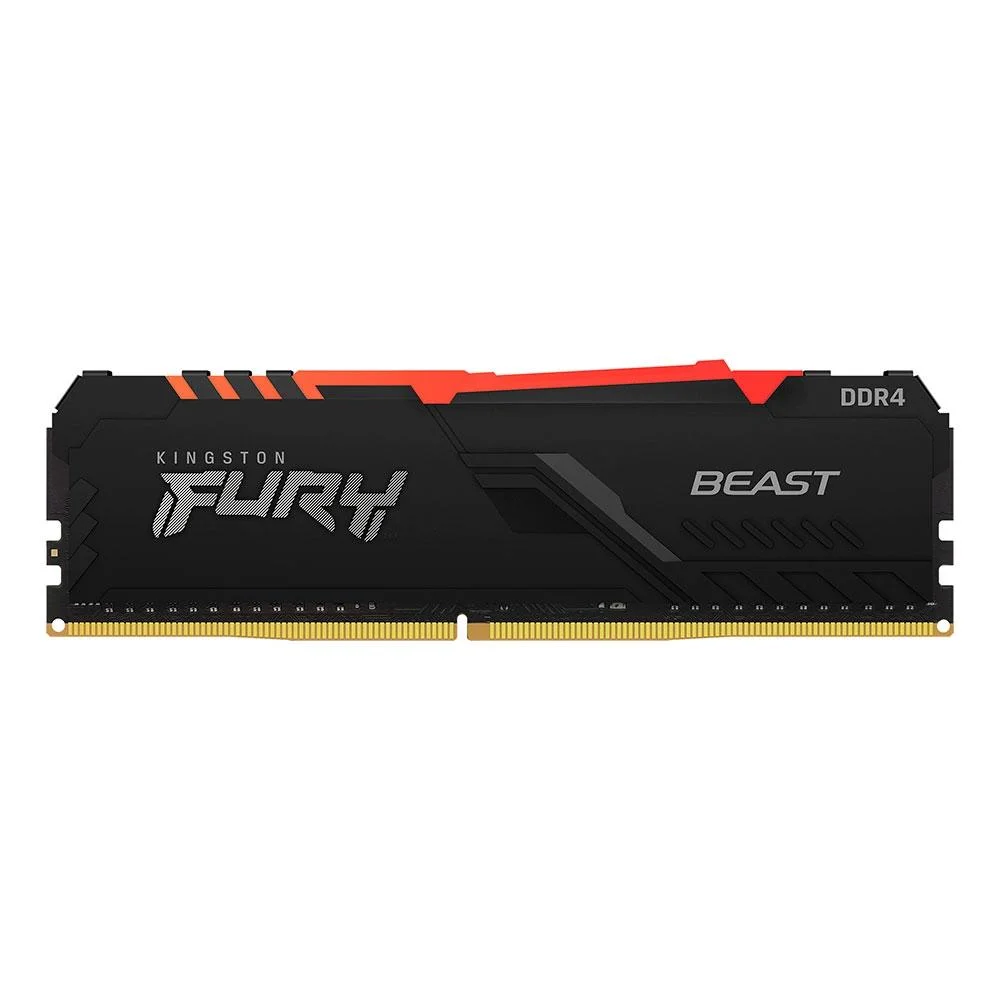 Memória Kingston Fury Beast, 8GB, 4800MHz, DDR5, Preto - KF548C38BB/8 Memória Kingston Fury Beast, 8GB, 4800MHz, DDR5, Preto - KF548C38BB/8