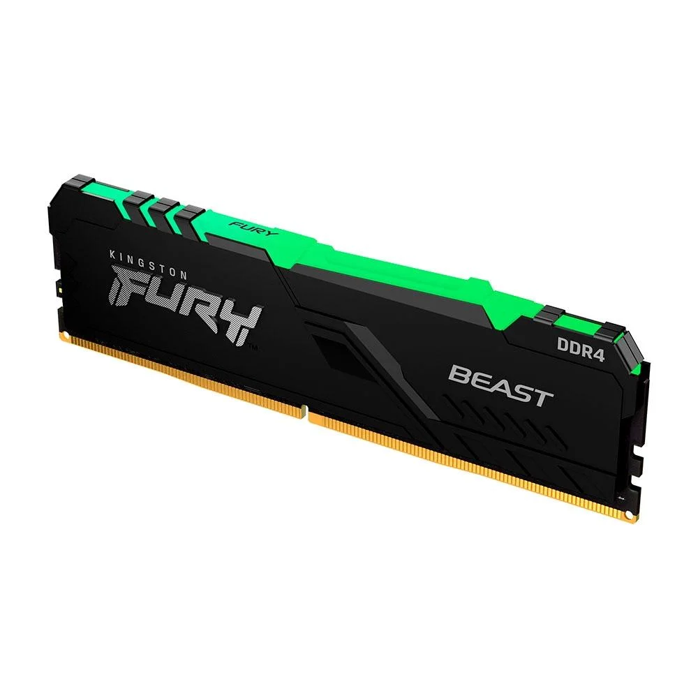 Memória Kingston Fury Beast, 8GB, 4800MHz, DDR5, Preto - KF548C38BB/8 Memória Kingston Fury Beast, 8GB, 4800MHz, DDR5, Preto - KF548C38BB/8