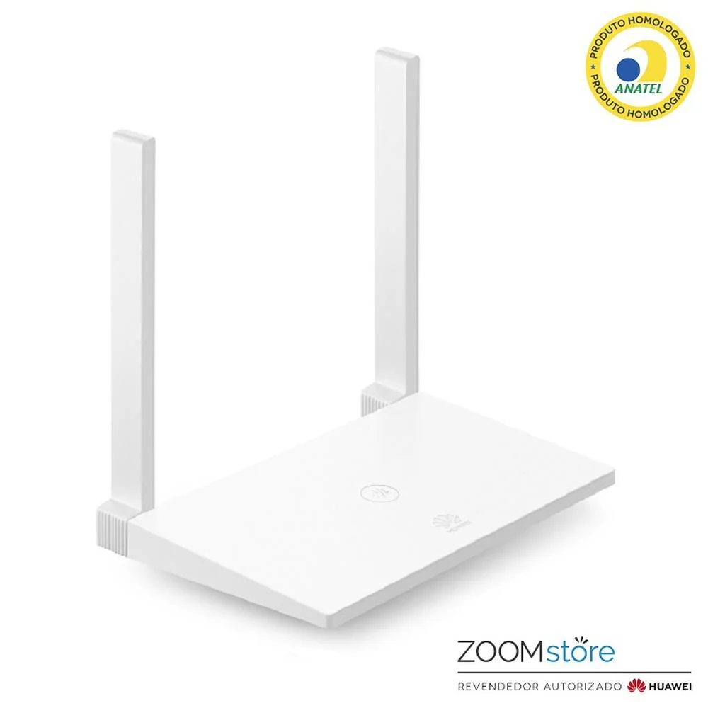 Roteador Wireless Huawei Ws318n, Wi-Fi, 1 Porta Ethernet N 300 MB/s, 2 Antenas, Branco
