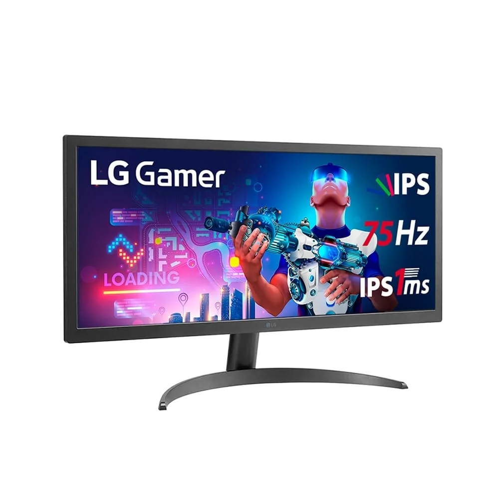 Monitor LG Ultrawide 26" Ips Full HD, 75Hz, 1Ms, HDR 10, AMD Freesync - 26wq500-b.awzm Monitor LG Ultrawide 26" Ips Full HD, 75Hz, 1Ms, HDR 10, AMD Freesync - 26wq500-b.awzm