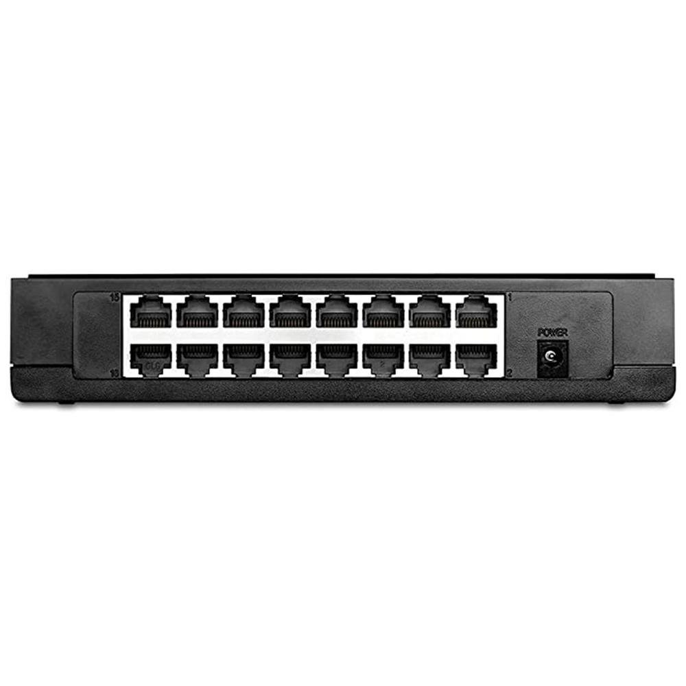 Switch De Mesa Tp-link Tl-sf1016d, 16 Portas 10/100MBps, Preto