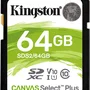 Cartão De Memória SD/sds2 Kingston Canvas Select Plus 64GB Classe 10 Full-HD E 4k UHD Alta Qualidade Velocidade 100MB/s Kingston