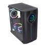 Gabinete Gamer K-mex Reactor Infinite Ii Cg-01me, USB 2.0, Led RGB, Preto - Cg01merh0010b0x