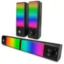 Caixa De Som Para Pc Gamer, Bluetooth 10w, Soundbar Led