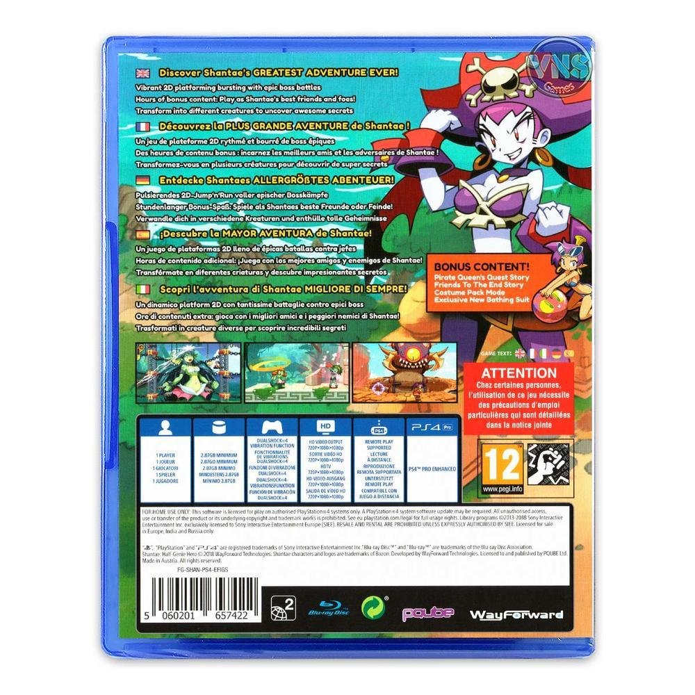 Shantae Half-genie Hero, Wayforward, Pqube, Ultimate Edition, Ps4. Shantae Half-genie Hero, Wayforward, Pqube, Ultimate Edition, Ps4.