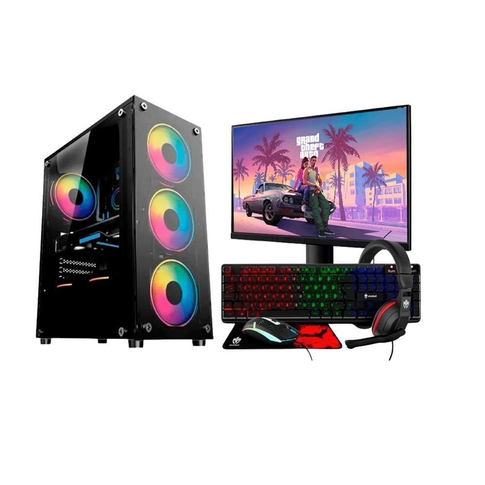 Kit Gamer Completo Alligator, Intel Core I7 3.9GHz, 16GB, SSD 240GB + Monitor HDMI + Kit Gamer