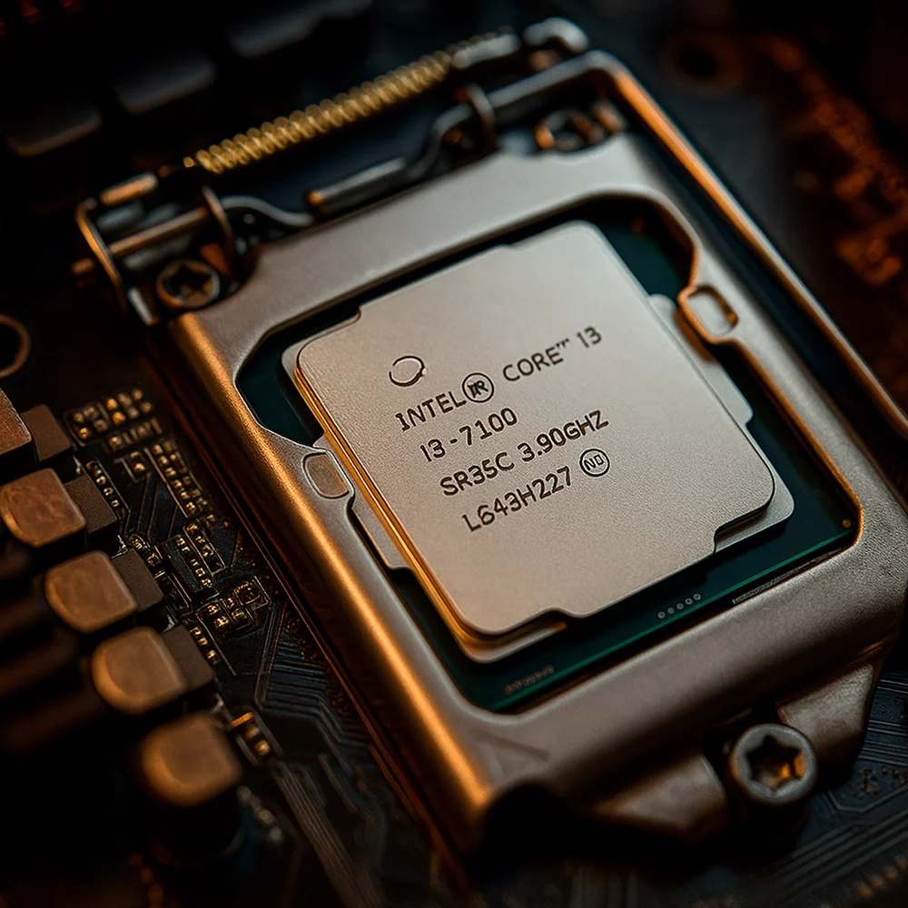 Processador Intel Core i3-7100, LGA 1151, 3.9GHz, Cache 3MB, 2 Núcleos, 4 Threads, Sem Cooler Processador Intel Core i3-7100, LGA 1151, 3.9GHz, Cache 3MB, 2 Núcleos, 4 Threads, Sem Cooler