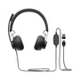 Fone De Ouvido Com Fio Logitech, Zone E Com Cancelamento De Ruído, preto-981-000871