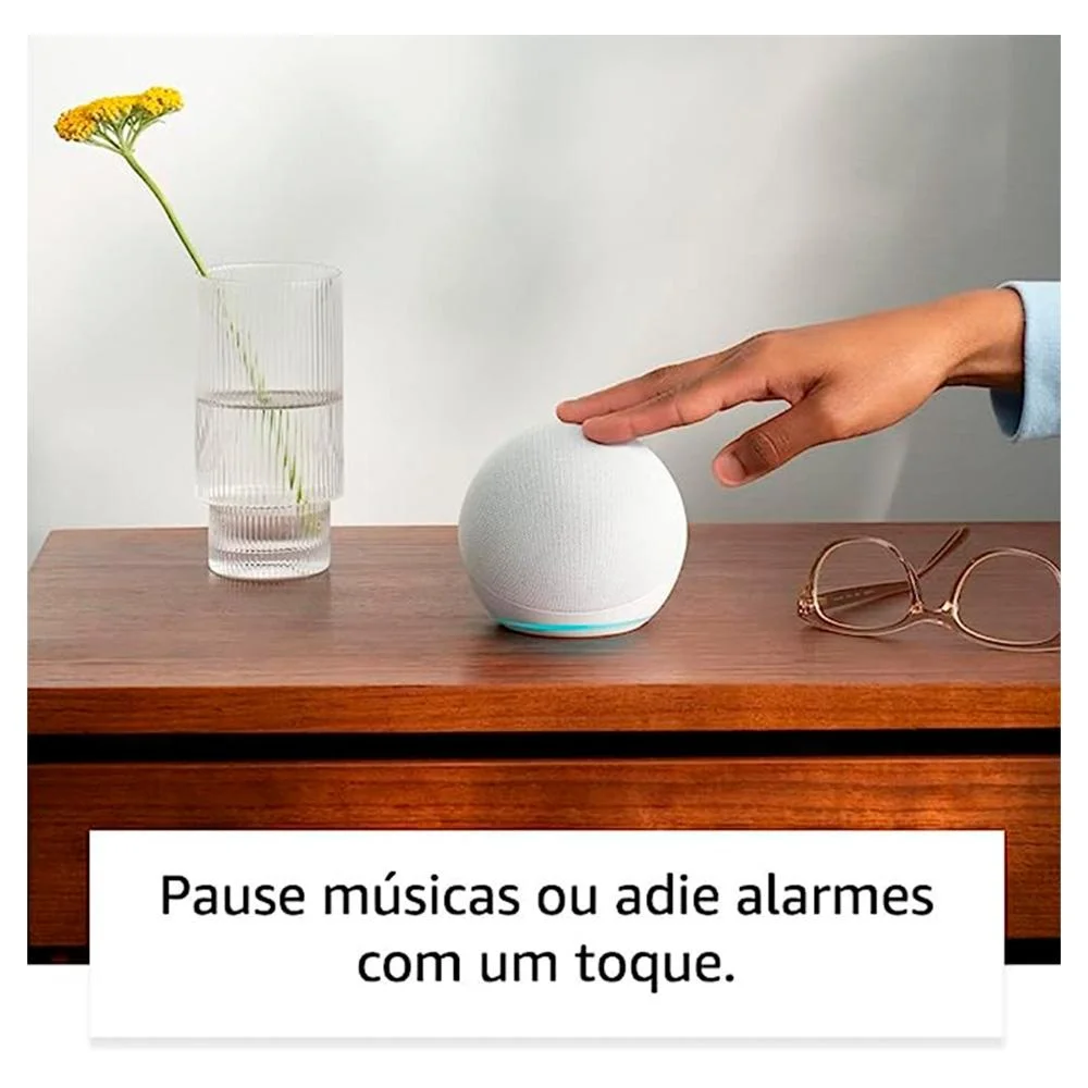 Echo Dot 5ª Geração Amazon Alexa Smart Speaker Branco - B09b8xvsdp