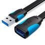 Cabo Extensor Vention Flat, USB 3.0, 3M, P/ Extensão Pendrive Tv