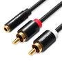 Cabo Adaptador Vention, 2 RCA Para P2, Profissional Dj, 1M