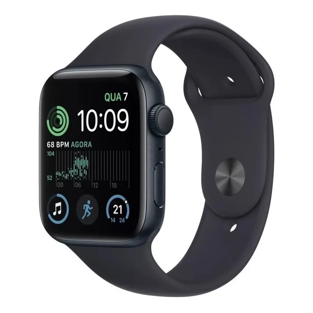 Apple Watch Se 2 Geraço Gps Meia Noite KaBuM